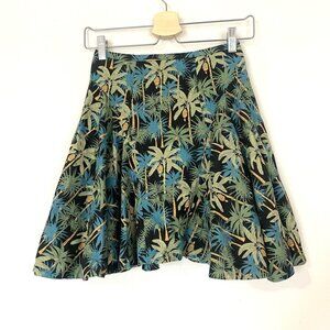 Petersyn Tropical Print Mini Skirt - size XS